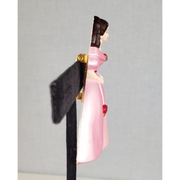 Vintage 1996 Hallmark Barbie Sweet Valentine Pink Dress Lapel Pin Brooch - Picture 5 of 10